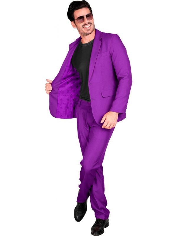 Mister purple feest maatpak heren