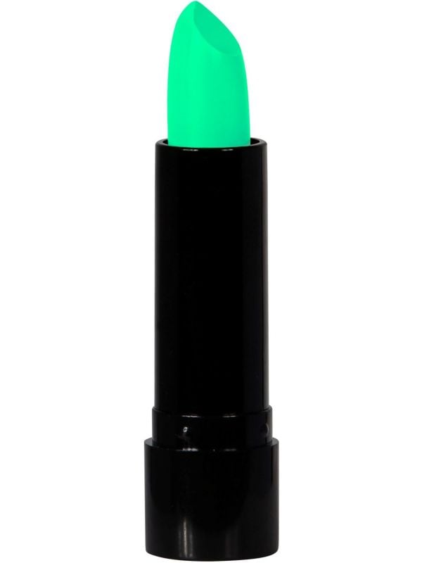 Neon lippenstift groen