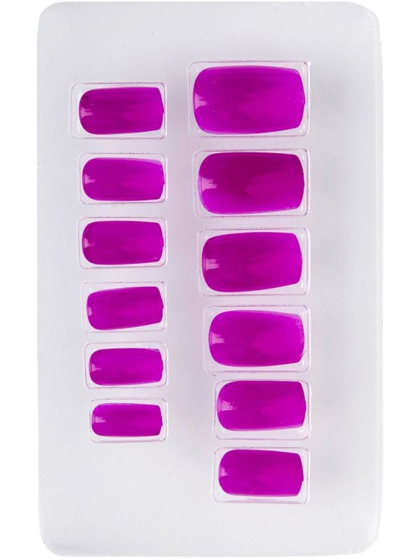 Neon paarse nagels