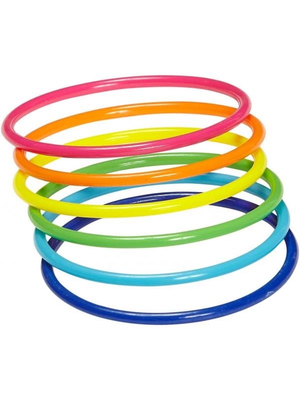 Neon ring armbanden 18 stuks