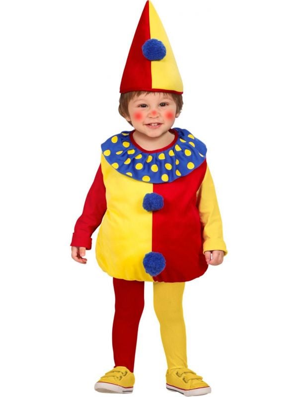 Opgevuld clowntjes kostuum
