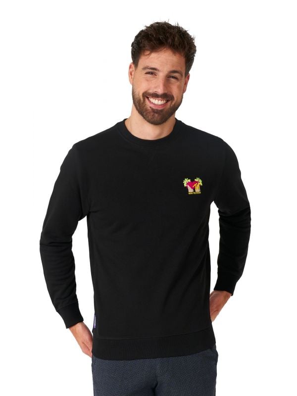 Opposuits MTV logo - Zwarte Sweater Heren