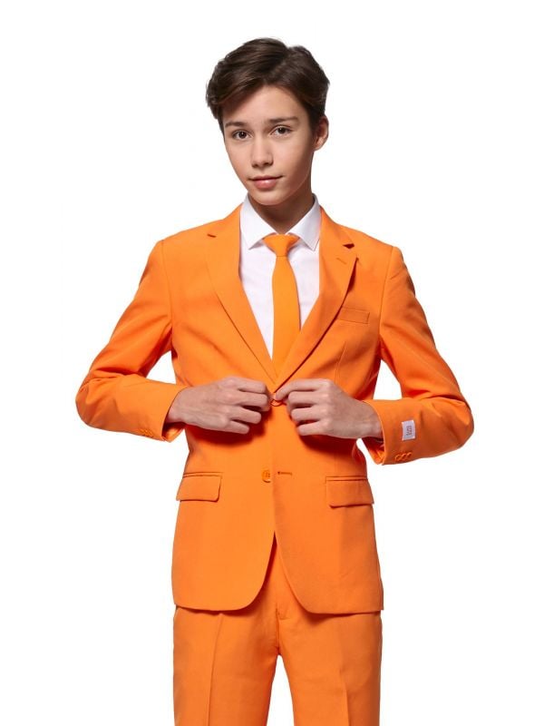Oranje basis Opposuits kostuum tieners