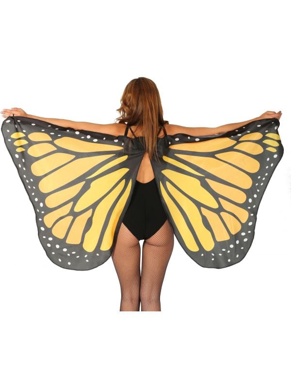 Oranje grote vlinder vleugels