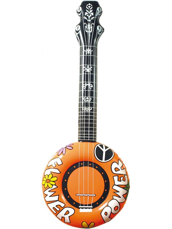 Oranje opblaasbare banjo