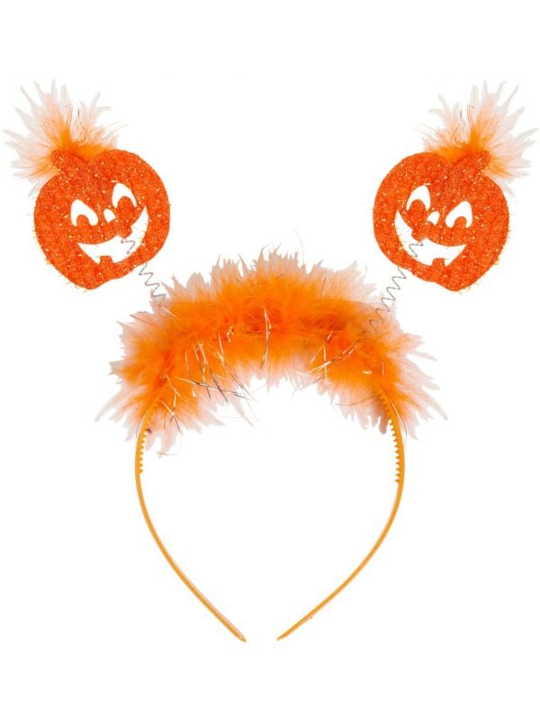 Oranje pompoenen hoofdband