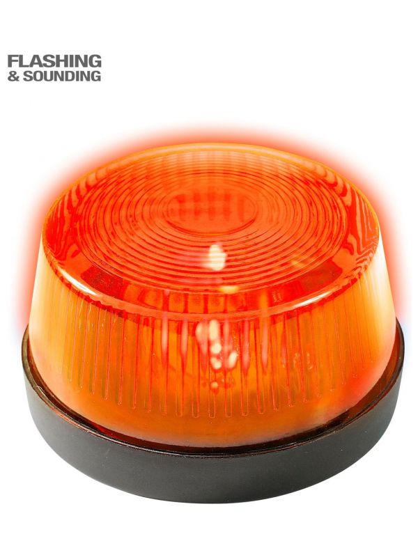 Oranje sirene met licht en geluid