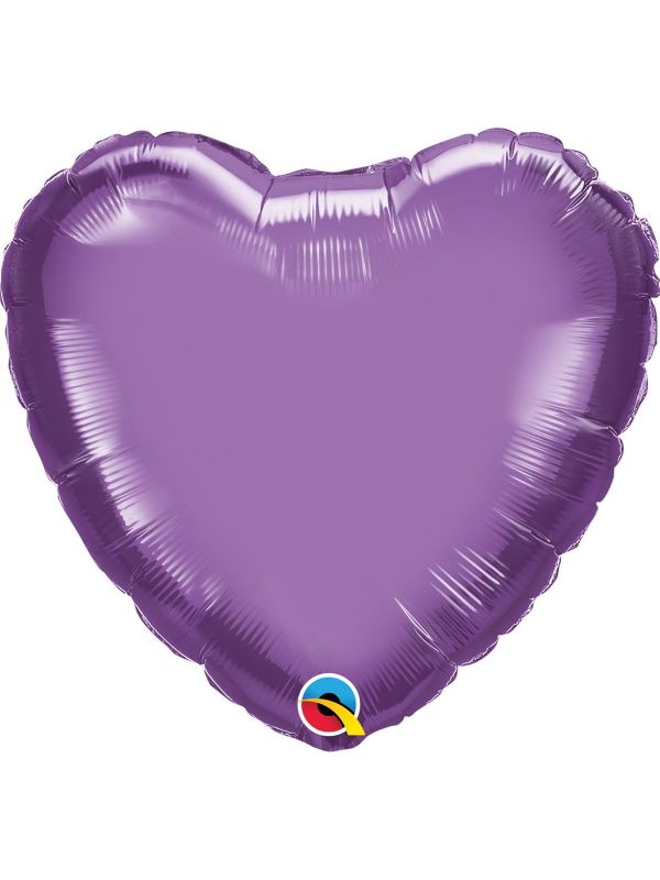 Paars chroom hartvorm folieballon