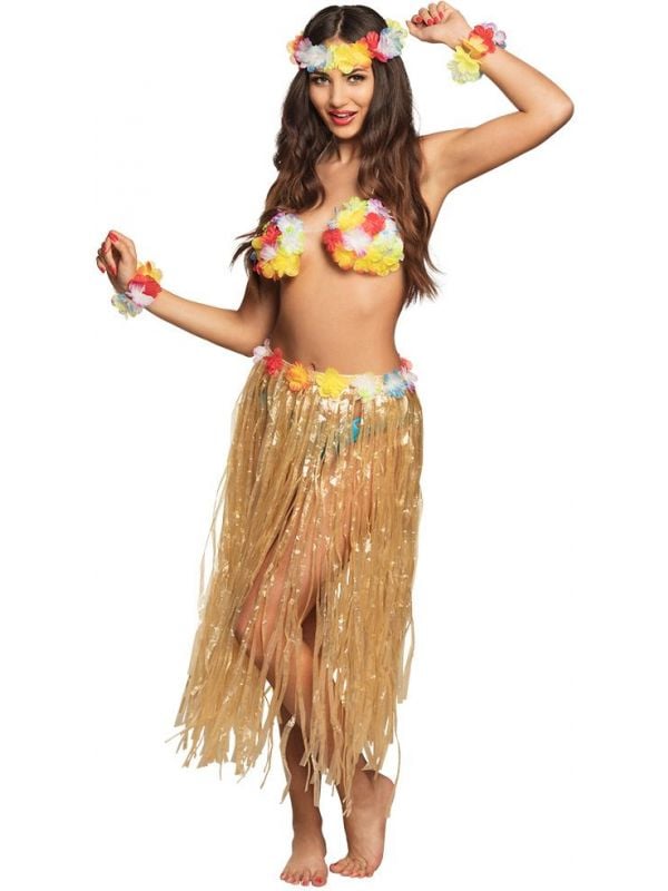 Paradise hawaii verkleed set dames