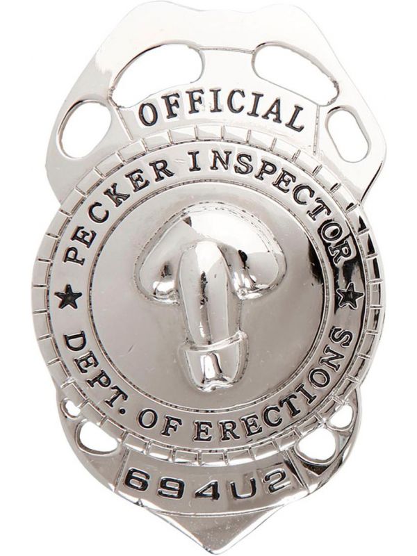 Piemel politie inspecteur badge