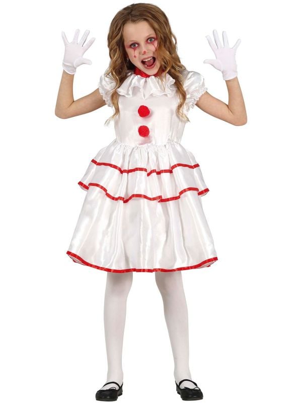 Pierrot clown jurkje meisje