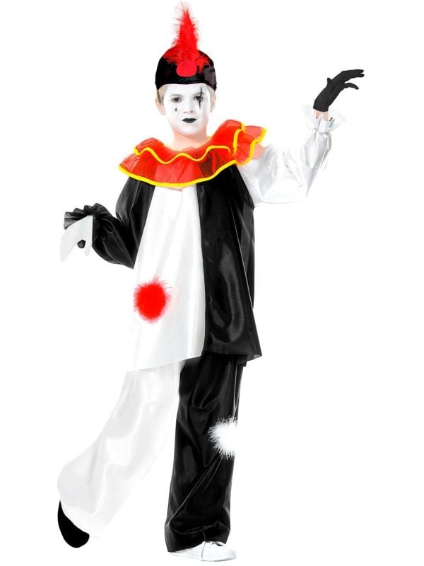 Pierrot Kinderen Kostuum