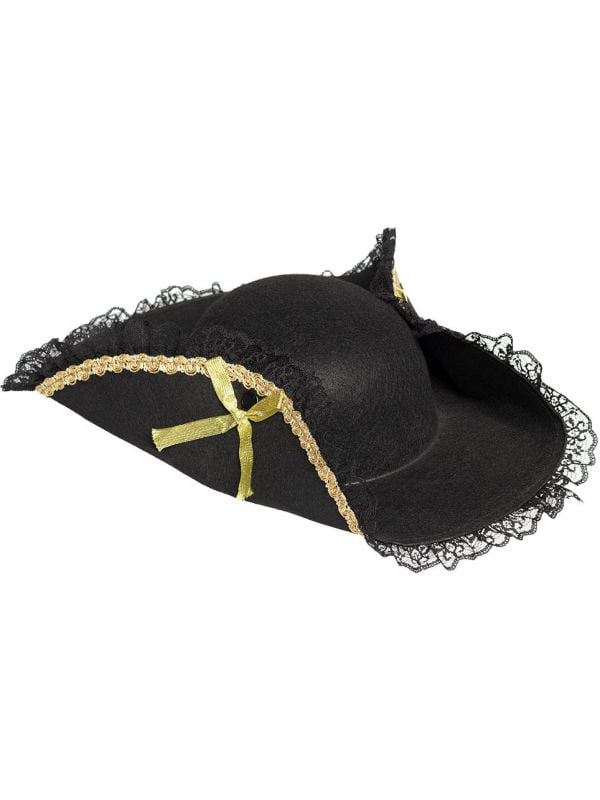 Piraat Fanny hoed zwart