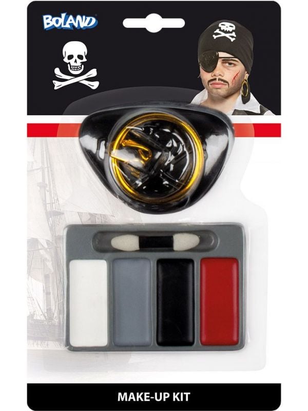 Piraat make-up setje met accessoires