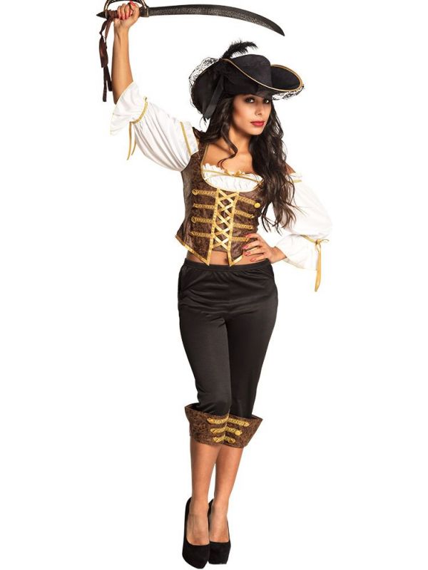 Piraat tempest kostuum vrouw