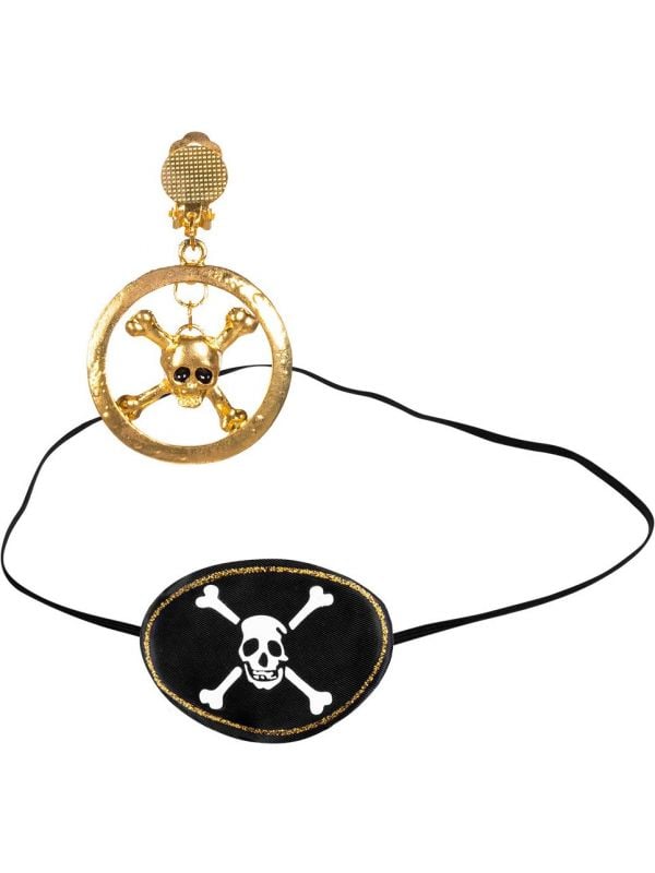 Pirate skull kostuum accessoires set