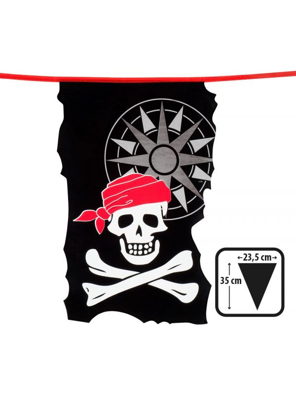 Piraten feest thema vlaggenlijn