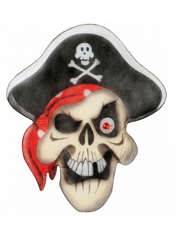 Piraten schedel met edelstenen ogen