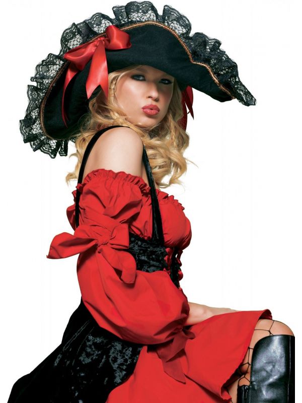 Piraten vrouw hoed