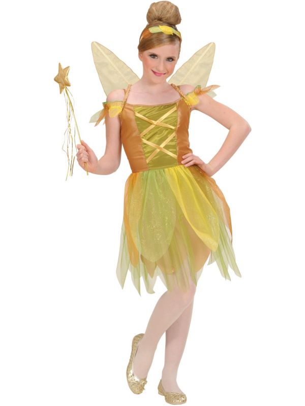 Pixie Gouden Woud Elf Kinderen Kostuum