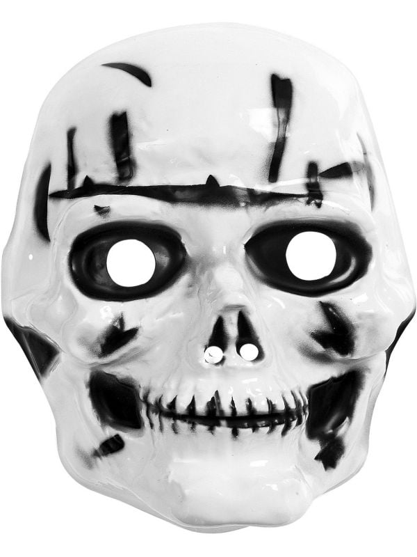 Plastic schedel masker kind