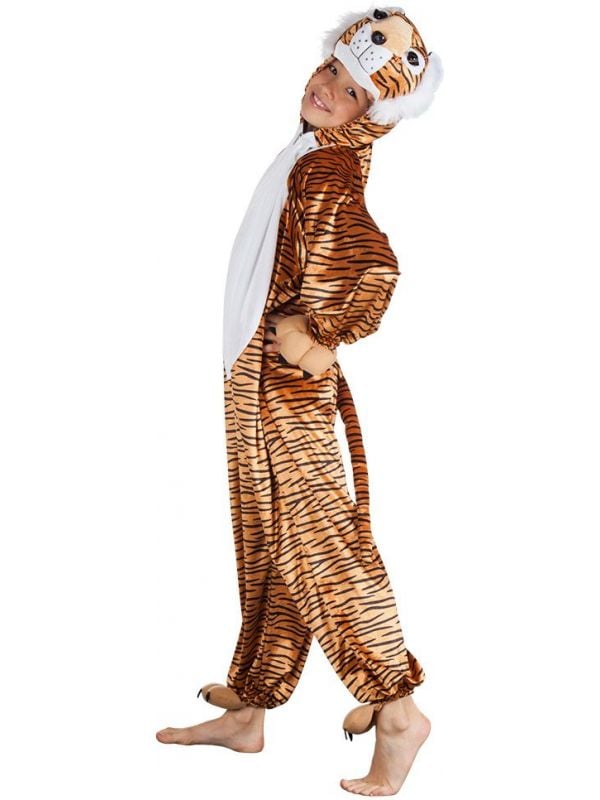 Pluche jungle tijger kostuum kind