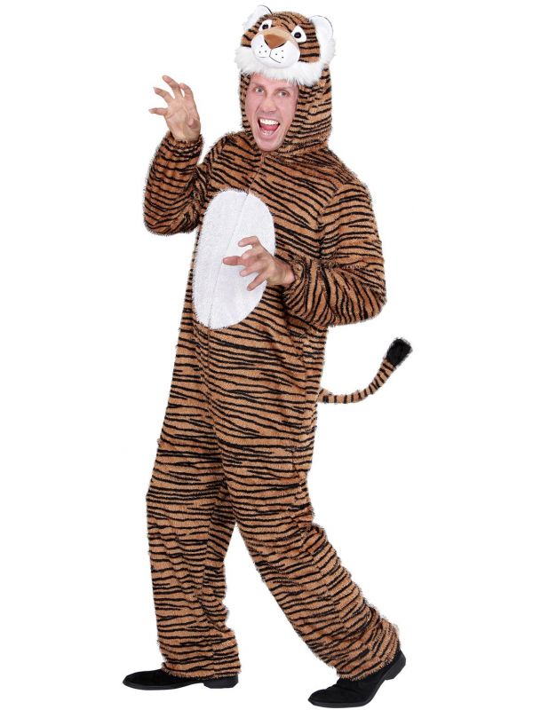 Pluche tijger kostuum