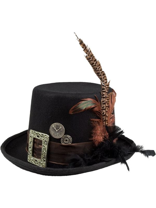 Plumepunk steampunk hoed