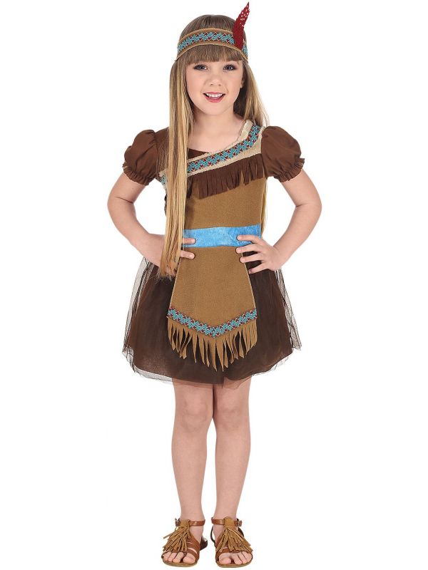 mengen Panter Namens Pocahontas jurk meisje | Carnavalskleding.nl