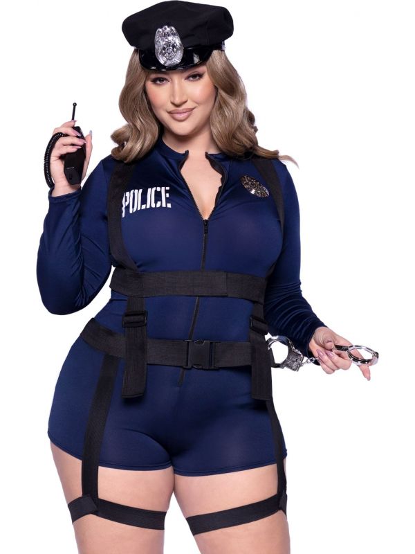 Politie outfit dames plussize