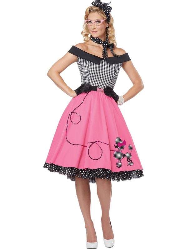 kampioen scheuren Groenten Polka-dot jaren 50 jurk | Carnavalskleding.nl