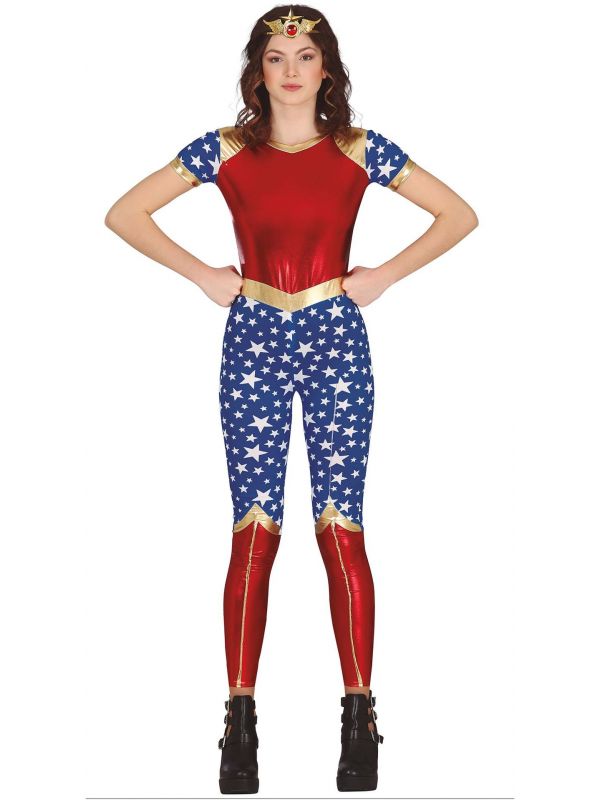 Power superwoman kostuum tiener