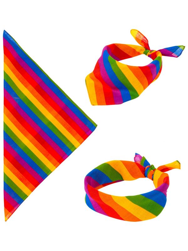 Pride regenboog bandana volwassenen