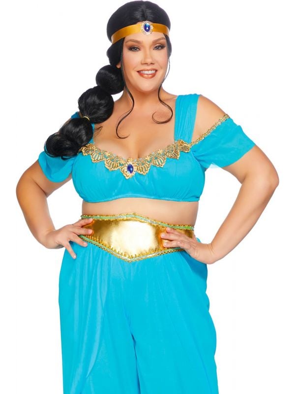 Pas op Verknald zelfmoord Prinses Jasmine Aladdin kostuum plussize | Carnavalskleding.nl