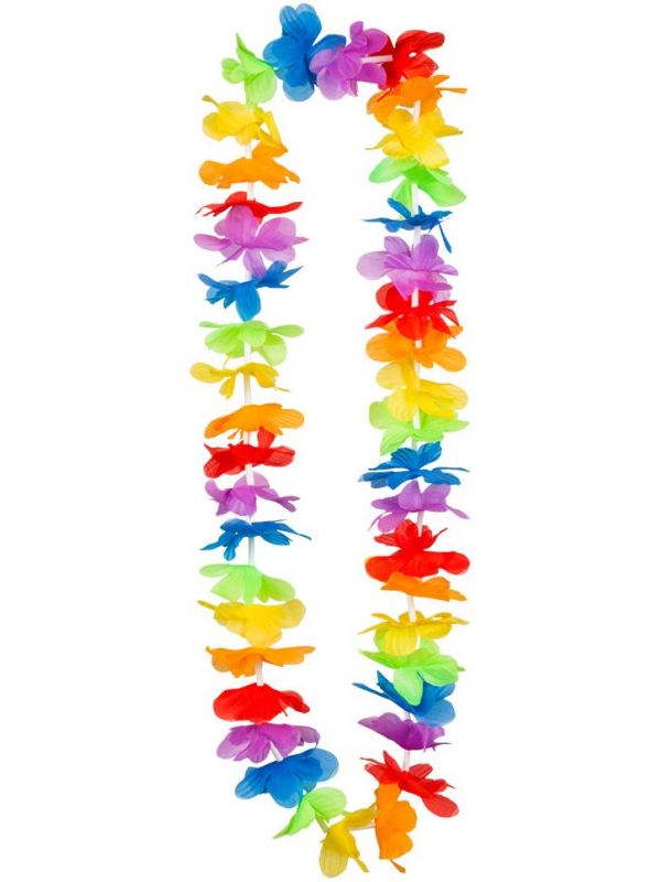 Rainbow hawaii bloemen slinger