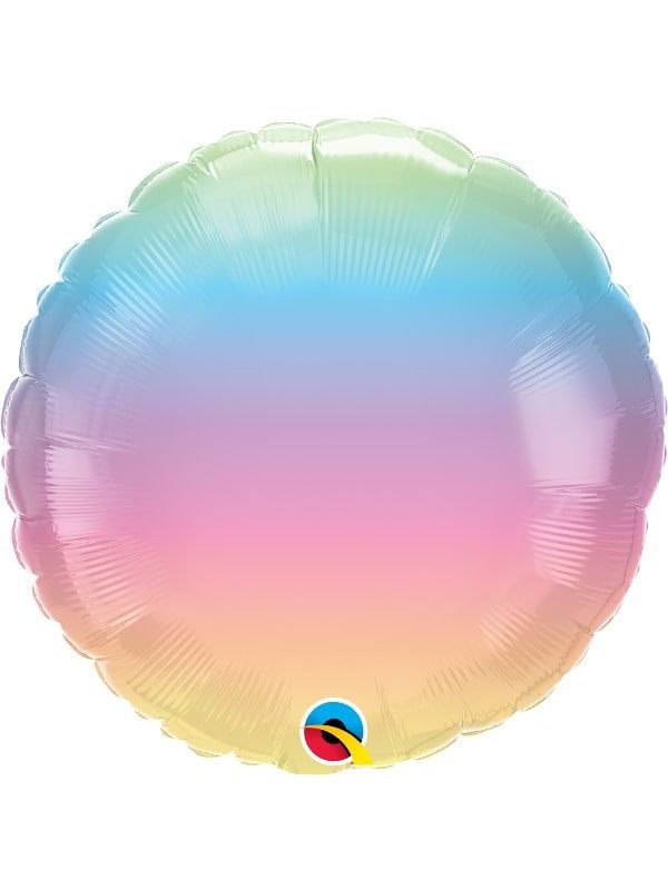 Rainbow ombre folieballon