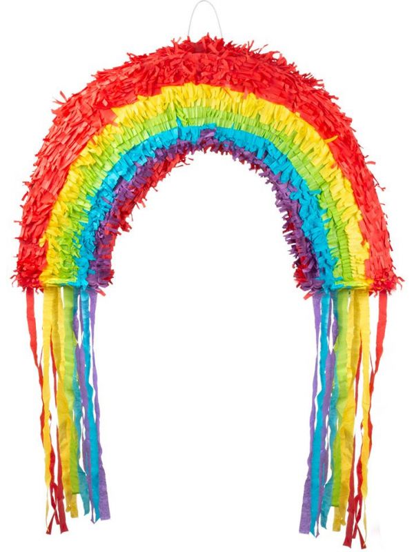 Regenboog piñata groot
