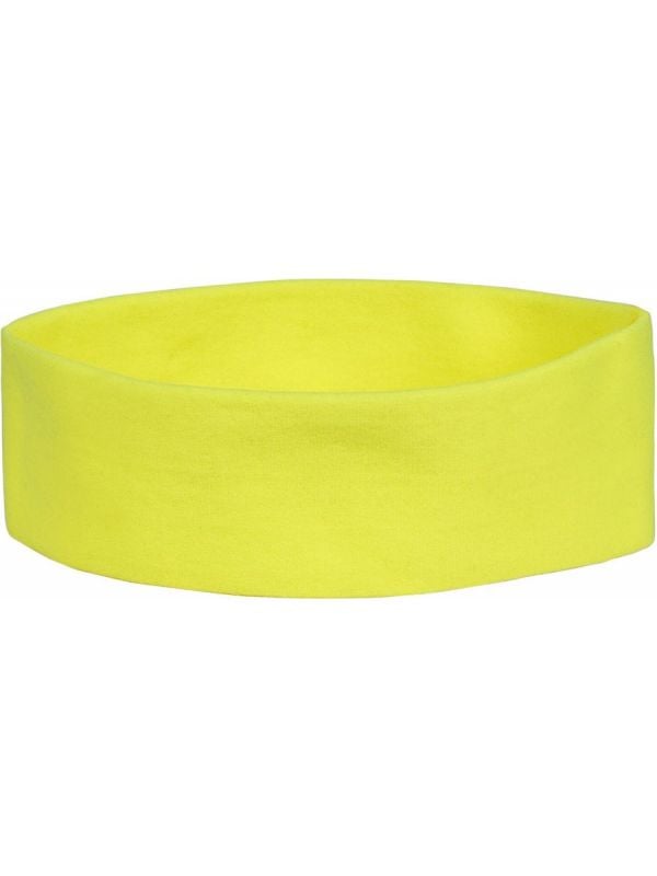 Retro hoofdband neon geel