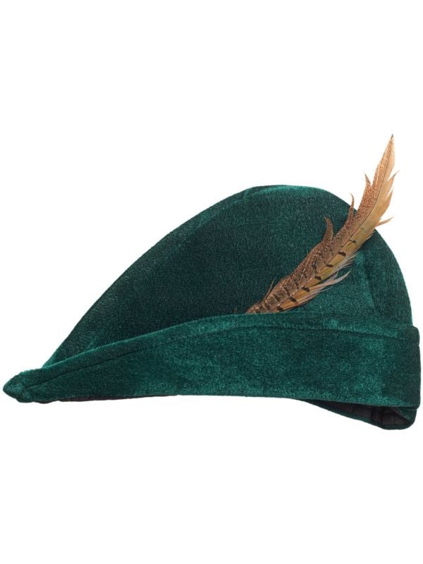 Robin Hood hoed met veer