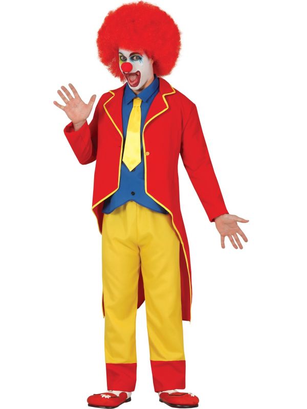 Rode clown outfit heren