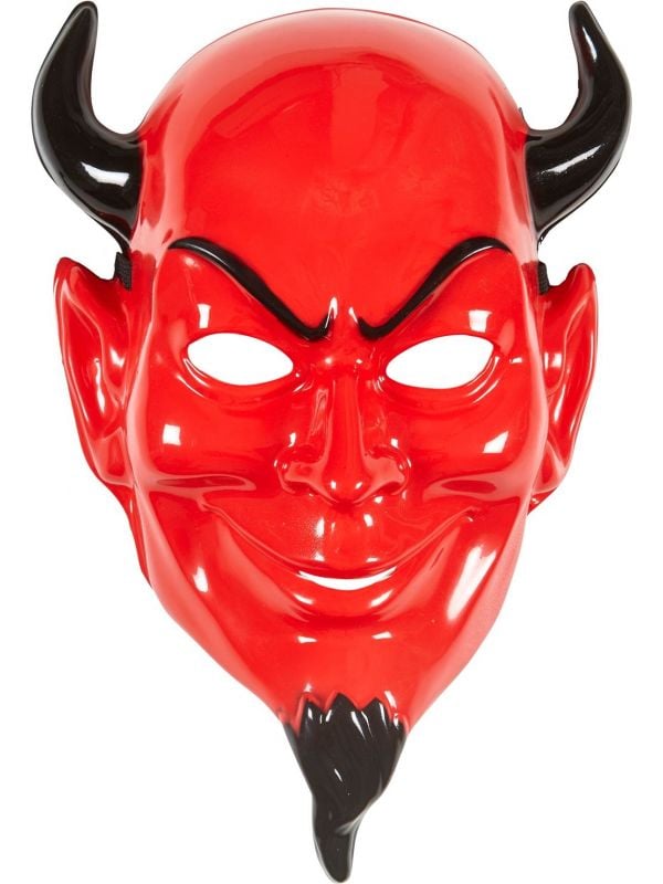 Rode duivel hoofdmasker