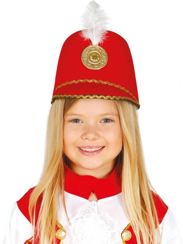 Rode fanfare hoed kind