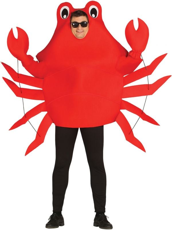Rode krab carnaval kostuum