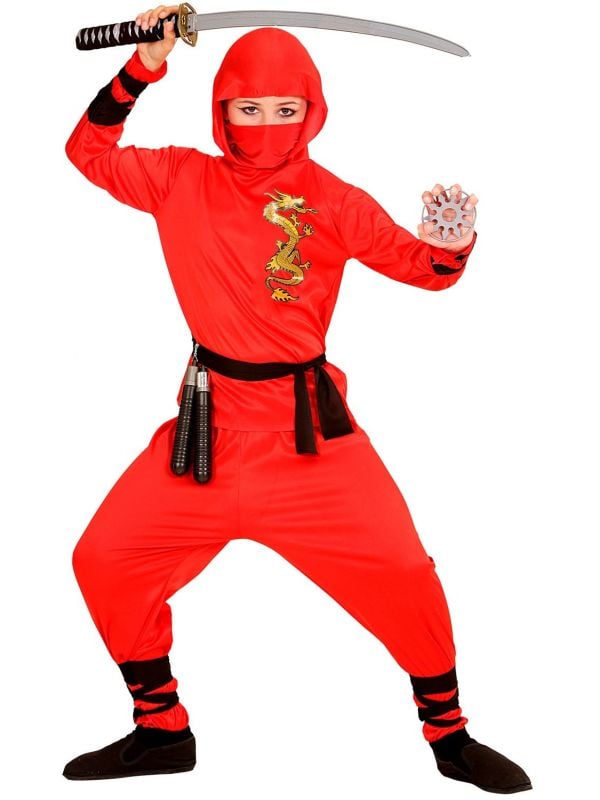Rode ninja draak kind