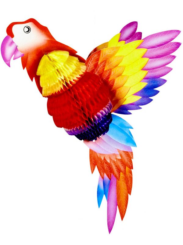 Rode papegaai honingraat