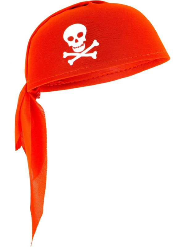 Rode piraten bandana hoed