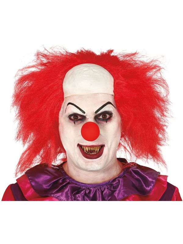 Rode pruik killer clown