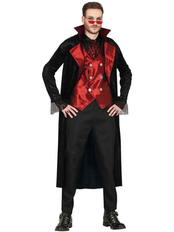 Rode vampier kostuum man