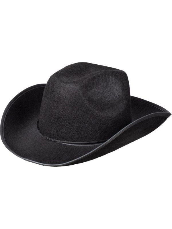Rodeo zwarte cowboy hoed