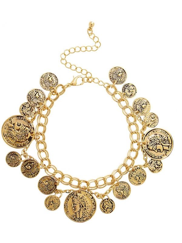 Confronteren Chaise longue Accumulatie Romeinse gouden munten armband | Carnavalskleding.nl